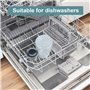 Set de 2 pièces de moulin à poivre avecsel poivre réglable - Inclut un moulin à manuel en inox - Démontable, lavable au lave-vai