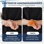 WRQIOO Appareil de massage des mains, du poignet avec 3 niveaux de chaleur, 6 modes de massage et 19 niveaux de puissance, appar