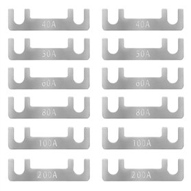 Fusible À Bande 12pcs 40A 50A 60A 80A 100A 200A Bande De Fusible Plat Plat Fusible Bande Voiture Véhicules À Moteur Rechange Lam