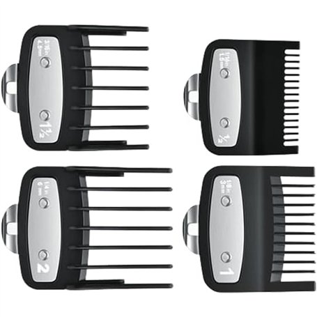Lot de 4 Peignes Sabot de Guidage pour Tondeuse à Cheveux