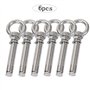 Lowats Anneau de Levage Boulon 6 Pièces Boulons à Oeil en Acier Inoxydable 304 Boulon Inox Vis D'expansion de Boulon à œi Boulon