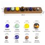 Anjing- Système Solaire en Pierre précieuse Naturelle Huit planètes Astronomie Décoration intérieure Fabriqué à la Main Cadeau d