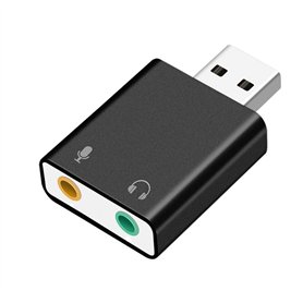Asbter USB Carte Son Externe Adaptateur USB Carte Audio 3D Stéréo Jack 3.5mm Écouteur Micphone Carte pour Ordinateur Portable PC