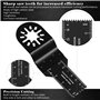 Lame Outil Multifonction, MXTIMWAN Kit d'accessoires Oscillant Multitool, Ensemble de 32 Lames Universelles pour Scie Oscillante