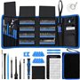 Pardarsey Lot de 142 tournevis de précision électroniques avec kit d'outils de réparation magnétique 120 embouts compatibles ave