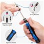 Pardarsey Lot de 142 tournevis de précision électroniques avec kit d'outils de réparation magnétique 120 embouts compatibles ave