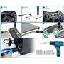 Pardarsey Lot de 142 tournevis de précision électroniques avec kit d'outils de réparation magnétique 120 embouts compatibles ave