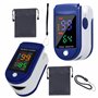 Lot de 2 Oxymètres de Pouls Professionnels – Saturation Oxygène SpO2 & Fréquence Cardiaque – Écran LED HD – Pour Sport