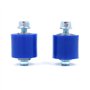 Namvo 2 pièces Moto 8mm chaîne Rouleau tendeur Guide de Roue avec Boulon adapté pour YFZ 350 Banshee Moteur Bleu