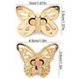 Fermoir Sac Papillon,Forreen 6 Pièces Sac à Main Twist Turn Lock Fermoir Sac à Main Métal Serrure de Portefeuille Accessoires de