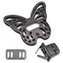 Fermoir Sac Papillon,Forreen 6 Pièces Sac à Main Twist Turn Lock Fermoir Sac à Main Métal Serrure de Portefeuille Accessoires de