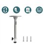 SDFF Mini Support de Projecteur Mural Au Plafond, Support Universel Vidéoprojecteur, Support Mural Projecteur, Support Aluminium