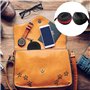 SDFSA Étui de Voyage Montres, 2 pièces Montre Étui de Rangement, Montre Ronde Boîte de Rangement, Watch Travel Case, avec Mousqu