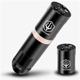 Poseidon Stylo de tatouage à batterie avec batterie supplémentaire 1500 mAh Capacité sans fil Machine à tatouer avec moteur japo