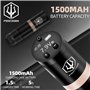 Poseidon Stylo de tatouage à batterie avec batterie supplémentaire 1500 mAh Capacité sans fil Machine à tatouer avec moteur japo
