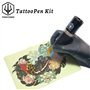 Poseidon Stylo de tatouage à batterie avec batterie supplémentaire 1500 mAh Capacité sans fil Machine à tatouer avec moteur japo
