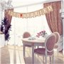 Vintage lin juste marié guirlande bannière toile de jute toile de jute de mariage bannière modèle de motif romantique décoration