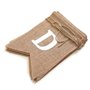 Vintage lin juste marié guirlande bannière toile de jute toile de jute de mariage bannière modèle de motif romantique décoration