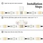 4 broches RGB 10mm kit de connecteur sans soudure pour SMD 5050 / 3528 bande lumineu
