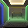 K-Musculo Connecteur de bande lumineuse LED,4 broches RGB 10mm kit de connecteur sans soudure pour SMD 5050 / 3528 bande lumineu