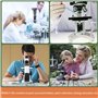 100 PièCes Lames De Microscope Pré-NettoyéEs Et 200 PièCes Verres Microscope PréParéEs Pour Microscope Et L'éTude La Biologie De