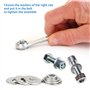 630 Rondelles Plates En Acier Inoxydable Assortiment Kit, M2 M2.5 M3 M4 M5 M6 M8 M10, Rondelle Inox Rondelle Frein, Avec BoîTe D