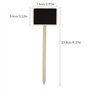 JJWNMLL Lot de 20 etiquette plante - 24×7cm plantes exterieur plante - Rectangulaires en Bois pour Plantes etiquette -Étiquettes