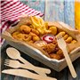 fourchettes et cuillères en bois pour pique-nique