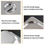 Lot De 3 Bac Inox Alimentaire, Plat Four Rectangulaire, 32,5 x 17,6 CM Plats À Four En Acier Inoxydable, Plat Four Rectangulaire