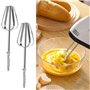 BORDEAG Batteur Électrique Cuisine, 100 W Batteur Électrique, Batteur À Main, 7 Vitesses Avec 2 Batteurs, 2 Crochets Pétrisseur 