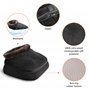 Snailax 3-en-1 Masseur de Pieds Chauffant et Vibrant, Massage du Dos avec Chaleur, Coussin Chauffant rapide et 5 modes de massag