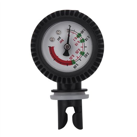 Duokon Baromètre de jauge de pression de bateau pneumatique en nylon de pour le noir de radeau de kayak