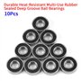 10 pièces roulement à billes 12x28x8mm Double bouclier roulement à billes à gorge profonde roulement à billes 6001 2rs étanche r