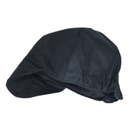RIVERWELD Casquette de soudage en tissu ignifugé (Couleur noire) pour soudeurs - Compatible avec masque de soudage - Équipement