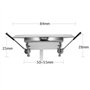 HCFEI Lot de 6 Spot LED encastrable Ultra Plat avec 6x3W Dimmable Ampoule 220V Spot Module, Percage 55mm, Dimmable, Blanc chaud 