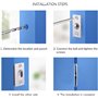 YSDMY 2 Pièces Loqueteau à Bille, Roller Ball Meubles Loquet de Porte, Acier Inoxydable Fermoir Loquet Bille pour Porte avec Vis
