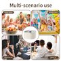letuxaamz Boite Compartiment Alimentaire,Snack Box avec Couvercle, Plateau de Sservice Divisé Couvercle,Assiette à Collation 4 C