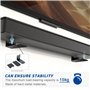 xiruiubao Support Barre Son, Support Mural Universel pour Barre de Son avec Tapis Antidérapant & Amortissant Vibrations, Compati