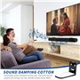 xiruiubao Support Barre Son, Support Mural Universel pour Barre de Son avec Tapis Antidérapant & Amortissant Vibrations, Compati