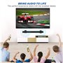 xiruiubao Support Barre Son, Support Mural Universel pour Barre de Son avec Tapis Antidérapant & Amortissant Vibrations, Compati