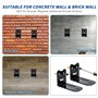 xiruiubao Support Barre Son, Support Mural Universel pour Barre de Son avec Tapis Antidérapant & Amortissant Vibrations, Compati