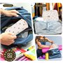 3 Pièces Trousse de Toilette Femme, Trousse en Coton Matelassé, Ensemble de Sacs à Cosmétiques de Voyage avec Motif Floral Exqui