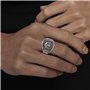 Auriselle Bague Homme Réglable Guépard Runes Vintage Viking Rétro Bague Ouverte Pouce Gothique Bijoux Cadeaux pour Homme Garçon 