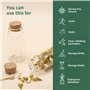 AZKEEGREY Lot de 100 Mini Fiole en Verre 25ml, Petite Fiole en Verre avec Bouchon en Liege, 25cl Mini Fiole Verre pour Mariage F