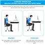 Support De Moniteur En Acrylique, Support Pour Moniteur, Support D'Écran Bureau De Moniteur Support Moniteur Bureau Organiseur T