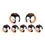 Cable Cuff PRO Lot de 7 attache-câbles réglables Réutilisable 2 x 7