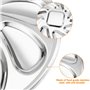 Forreen Assiette à Huîtres, 2 Pièces Assiettes à Huîtres en Acier Inoxydable Plaque à Huîtres Shell en Forme Durable Conteneur H