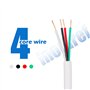 inodiref 10 Mètres Flexible PVC Cuivre de Câble 28AWG Câbles Flexibles Ronds Blanc PVC Fil électrique Diamètre Extérieur Hors To