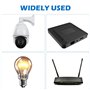 inodiref 10 Mètres Flexible PVC Cuivre de Câble 28AWG Câbles Flexibles Ronds Blanc PVC Fil électrique Diamètre Extérieur Hors To