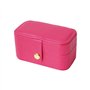 Boite a Bijoux,Petite Boîte à Bijoux pour Femme Boite Bijoux Voyage Cuir PU Petite Coffret Bijoux Rangement Bijou pour Collier B